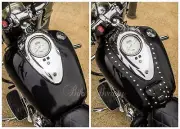 YAMAHA WILDSTAR ROADSTAR XV 1600 LEATHER TANK Panel Cover Pad Strap Chap Bra Bib