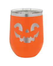 Susquehanna Jack-O-Lantern Orange Insulated Stemless Tumbler With Lid