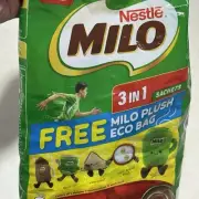 Nestle MILO 3-IN-1 Beverage w FREE PLUSHIE & ECO BAG (SINGAPORE EXCLUSIVE)