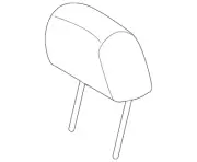 2016-2019 Ford Fiesta Headrest - Front Left Right