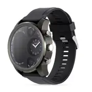 T3 Dual Time Zone Heart Rate Multi-language Reject Button Analog Charging Dock Smart Watch SILVERGRAY COLOR