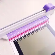 30 Hole Poucher A4 Paper Puncher 5 Sheet Capacity Manual Handheld Hand Push Desktop purple