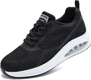 [M-CITIMI] Running Shoes for Women Air Cushion Womens Trainers Breathable Mesh Sneakers Arch Support for Enhanced Comfort Support Memory Foam Non-Slip All-Day Work Shoes