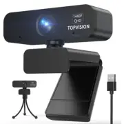2K QHD Webcam with Microphone and Stand, Plug and Play Streaming Computer Camera