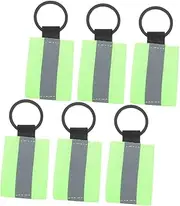 Abaodam High Visibility Reflective Keychain Tags Double Sided Back Zipper Pulls Adorable Pendants for Bags Purses and Dog Leashes Cool Keychain for Men