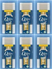 Q-tips Cotton Swabs 300 Count (Pack of 6) 1,800 Swabs