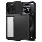 SPIGEN iPhone 15 Pro Case, 6.1 2023 Genuine Slim Armor CS Card Slot Holder Cover for Apple