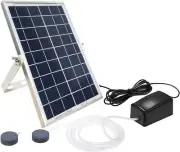 Air Pump Oxygenator,5W Solar Air Pump Aquarium and Air Bubble Stones