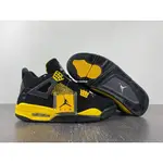 AIR JORDAN 4 RETRO THUNDER 黑黃雷神 氣墊減震 籃球鞋 DH6927-017