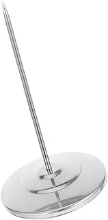 Angoily Restaurant Receipt Fork Rod Kitchen Desktop Straight Stabber Bill Office Organizer Base Memo Spike Paper Ticket Note Invoice Stick Holder Silver Stainless Steel