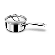 Stahl Triply Stainless Steel Artisan Saucepan & lid, 16cm, 1.4 L- Free Delivery