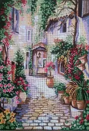 Needlepoint tapestry painted canvas 14.812 - Landscape (18"x24") GobelinL