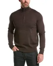 Brooks Brothers Wool 1/2-Zip Mock Sweater
