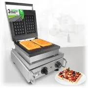 Belgian Waffle Maker Thick | 2 Square Waffles | Business Use | Stainless Steel