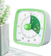 Visual Timer for Classroom,Study Timer Clock | 60 Minute Desk Countdown, Silent Study Clock with Rainbow Pattern Design for Kids Adults Classroom