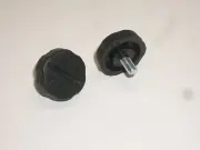 WORKMAN KN5P DX2 5mm PLASTIC REPLACEMENT RADIO SIDE SCREW KNOBS 2PC SET
