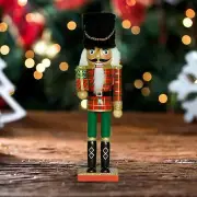 Nutcracker Figurine Christmas Decor Crafts Statue for Birthday Festive Desk