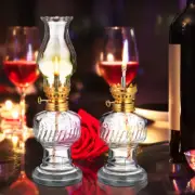 2 Sets LED Lantern Retro Kerosene Lamp Multifunctional Oil Lamps