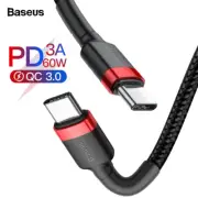 USB Type-C to Type-C Charger Data M-M Cable Support PD QC Fast Charging Samsung