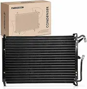 A-Premium Air Conditioning A/C Condenser Compatible with Oldsmobile Silhouette & Pontiac Trans Sport & Chevrolet Lumina APV, 1990 1991 1992 1993, with Bracket