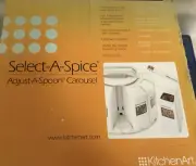 Kitchen Art SELECT-A-SPICE Adjust-A-Spoon Carousel White 27000