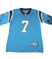 NWT Nike Jersey Mens Large Teal Blue Carolina Panthers On Field Sewn J.Witty #7