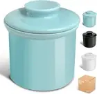 French Butter Bell for Counter, Spreadable Butter Dish,Water Line Design Dishwas