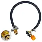 Easy to use Propane Cylinder Refill Adapter Hose (50cm) for Camping Stove