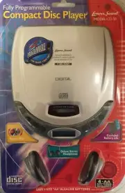 Vintage Programmable Lenoxx Sound Portable CD Player CD-50 Bass Boost System NIB