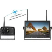 Wireless 1080P IR Backup Camera 7" Quad Digital Monitor Truck Camper Trailer RV