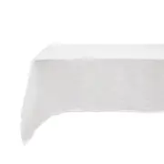 Bambury Tableware/Dinnerware Linen Tablecloth 150x275cm Ivory Home Decor
