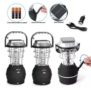 Solar Camping LED Lamp Torch Lantern USB Rechargeable Tent Light Hiking Outdoor