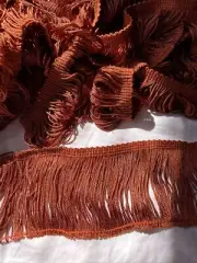 3” Rust Fringe Chainette Trim - 13 Yards - Conso