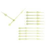 6 Set Replacement Clock Hands Kit Mechanism Movement Wall Gold