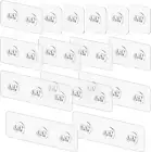 15-Pack Adhesive Shower Caddy Hooks - No Drill Shelf for Shower & Kitchen