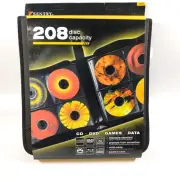SENTRY CD DVD 208 Disc Capacity Storage Case Wallet - Save Game Discs PS Wii