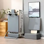 Foldable Aluminum Alloy Pilates Reformer Machine with Silent Pulley System & Box - Compact Home Gym Equipment