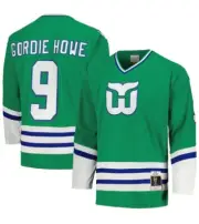 Gordie Howe Hartford Whalers Mitchell & Ness Green 1979/80 Jersey; Men’s 2XL