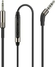 Mr Rex 2.5mm to 3.5mm Audio Aux Cable Headphone Replacement Audio Cable Cord Wire with in Line Mic Volume Control for Bose 700 QuietComfort QC45 QC35II QC35 QC25, JBL E45BT E55BT E65BTNC(1-Pack, 5FT)