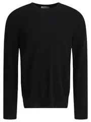 [Alexander Mcqueen] Alexander Mcqueen-Crew-Neck Sweater Knitwear Nero-Uomo L