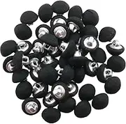 YHXiXi 50pcs Tuxedo Buttons Metal Shank Buttons 10mm for Prom Dresses, Wedding Dresses, Tuxedos, Suits, Wedding Dresses, Shirts etc, Black
