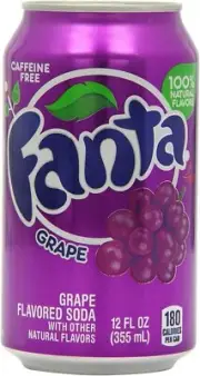 Fanta Grape Soda Can 12 Fl/355 mL cans (pack of 12) USA Drink