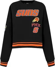 Pro Standard Womens NBA Phoenix Suns Retro Classics Crewneck Sweatshirt Black/Orange S
