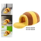 Pet Cat Bed Warm Nest Semi Enclosed Soft Nonslip Bottom Snooze Kennel Dog Bed