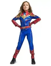 New Disney Marvel's Captain Marvel Costume KIDS size 9-10