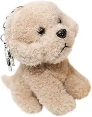 HAWILLOSCH Unique Dog Shaped Keychain Sturdy Decorative Keychain Plush Bag Pendant Present for Friends Family