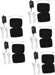 Totority 5 Sets Podcasting Gear Audio Mixer Console Live Mixing Desk Soundboard Portable Converter Kit for Pc Phone