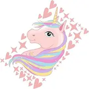BESTonZON Unicorn Wall Sticker Unicorns DIY Wall Stickers Unicorns Pattern Cling Adorable Unicorns Stickers Kindergarten Wall Decals Unicorns Pattern Decal Unicorns Wall Cling Unicorns Cling