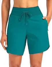 [YSSCYA] Zealburst Women's 5" Swim Board Shorts High Waisted Quick Dry Swimsuit,Swimming Shorts for Women