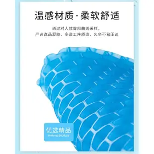 [酷奔車品]【車載凝膠坐墊】水感凝膠坐墊 矽膠 冰涼墊 涼感 冷凝膠 舒適 車載 通風 涼爽 久坐 雙面蜂巢 透氣